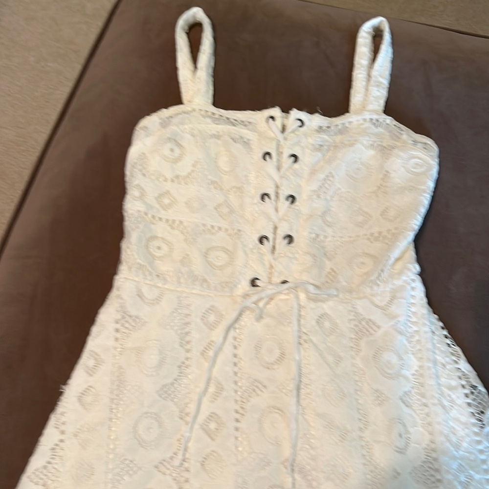 Girls white summer dress
